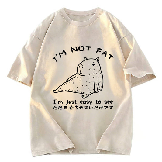 Tokyosol Capybara Fat Just Easy to See Classic T-Shirt