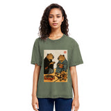 Tokyosol Capybara Tea Ceremony Washed T-Shirt