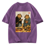 Tokyosol Capybara Tea Ceremony Washed T-Shirt