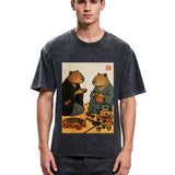 Tokyosol Capybara Tea Ceremony Washed T-Shirt