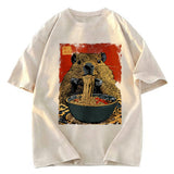 Tokyosol Capybara Ramen Lover Washed T-Shirt