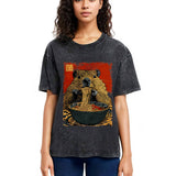 Tokyosol Capybara Ramen Lover Washed T-Shirt