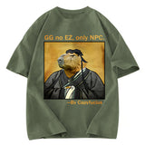 Tokyosol Confucius Capybara Quote Washed T-Shirt
