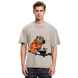 Tokyosol Cute Capybara Eating Ramen Washed T-Shirt