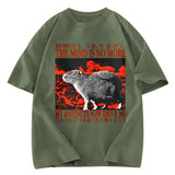 Tokyosol The Mind is No More Funny Capybara Washed T-Shirt