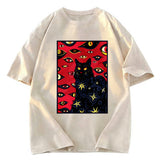 Tokyosol Mysterious Cat Washed T-Shirt