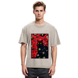 Tokyosol Mysterious Cat Washed T-Shirt