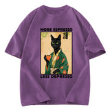 Tokyosol More Caffeine Less Sadness Washed T-Shirt