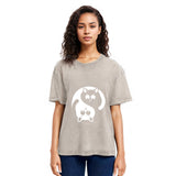 Tokyosol Yin Yang Gossip Cat Washed T-Shirt