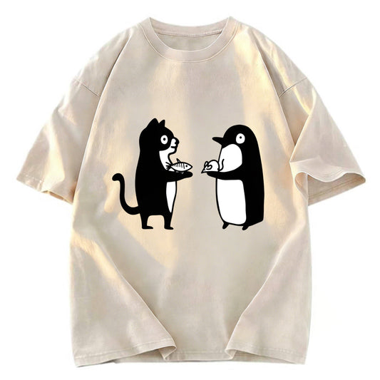 Tokyosol Funny Food Swaps Washed T-Shirt