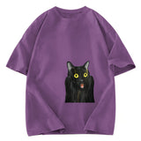 Tokyosol Screaming Black Cat Washed T-Shirt
