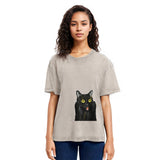 Tokyosol Screaming Black Cat Washed T-Shirt