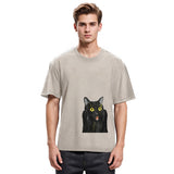 Tokyosol Screaming Black Cat Washed T-Shirt