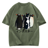 Tokyosol Imposter Among Penguins Washed T-Shirt