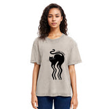 Tokyosol Wave Funny Cat Washed T-Shirt
