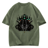 Tokyosol Mystic Cat Trinity Washed T-Shirt