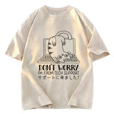 Tokyosol I'm From Tech Support Cat Washed T-Shirt