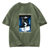Tokyosol Naughty Cat Destroys Toilet Paper Washed T-Shirt