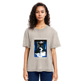 Tokyosol Naughty Cat Destroys Toilet Paper Washed T-Shirt