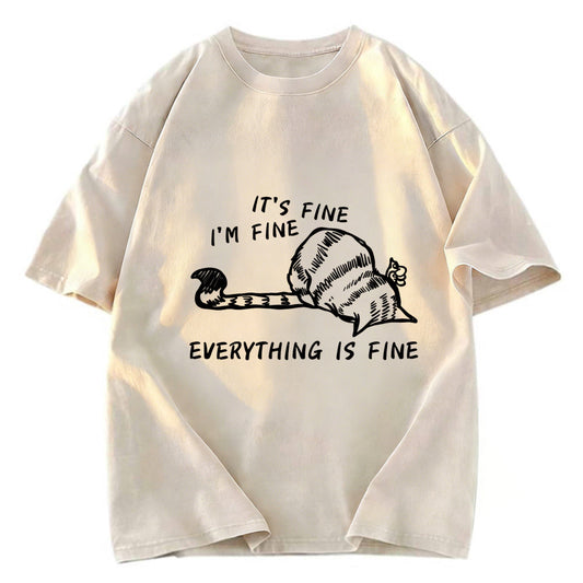 Tokyosol Everything Is Fine Washed T-Shirt