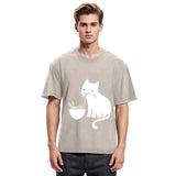 Tokyosol Cat Eating Ramen Japan Washed T-Shirt
