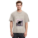 Tokyosol Funny Mysterious Cat Washed T-Shirt