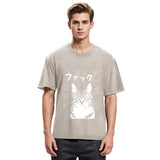 Tokyosol Angry Cat Washed T-Shirt