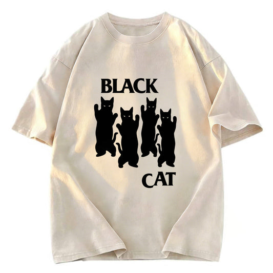 Tokyosol Four Black Cats Washed T-Shirt