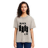 Tokyosol Four Black Cats Washed T-Shirt