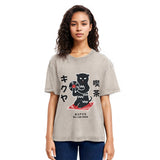 Tokyosol Vintage Black Cat Japanese Washed T-Shirt