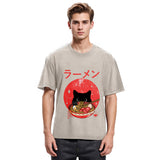 Tokyosol Black Cat Eat Ramen Washed T-Shirt