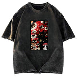 Tokyosol Psychedelic Black Cat Washed T-Shirt