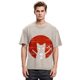 Tokyosol Japanese Ninja Cat Washed T-Shirt