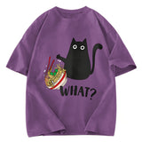 Tokyosol Naughty Cat Japanese Washed T-Shirt