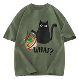 Tokyosol Naughty Cat Japanese Washed T-Shirt