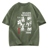 Tokyosol Unlimited Cats Washed T-Shirt