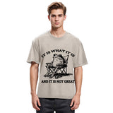 Tokyosol Resting Frog Funny Washed T-Shirt