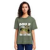 Tokyosol Man I Love Frogs Washed T-Shirt