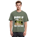 Tokyosol Man I Love Frogs Washed T-Shirt