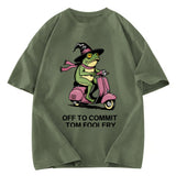 Tokyosol Off to Commit Tom Foolery Frog Washed T-Shirt