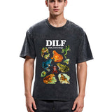 Tokyosol Dude I Love Frog Washed T-Shirt