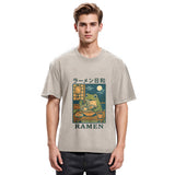 Tokyosol Japanese Frog Eating Ramen Washed T-Shirt