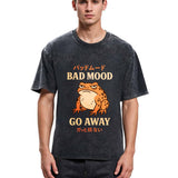 Tokyosol Bad Mood Go Away Japanese Meme Washed T-Shirt