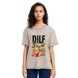 Tokyosol DILF Man I Love Frogs Funny Meme Washed T-Shirt