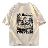 Tokyosol Angry Frog Washed T-Shirt