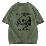 Tokyosol Wednesday Frog Vintage Washed T-Shirt
