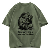 Tokyosol God Gave Me A Touch Of The tism Washed T-Shirt