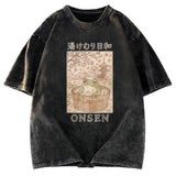 Tokyosol Onsen Frog Japanese Washed T-Shirt