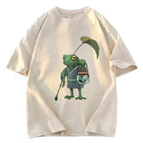 Tokyosol A Frog and His Son Washed T-Shirt