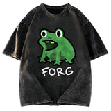 Tokyosol Funny Forg Japanese Washed T-Shirt